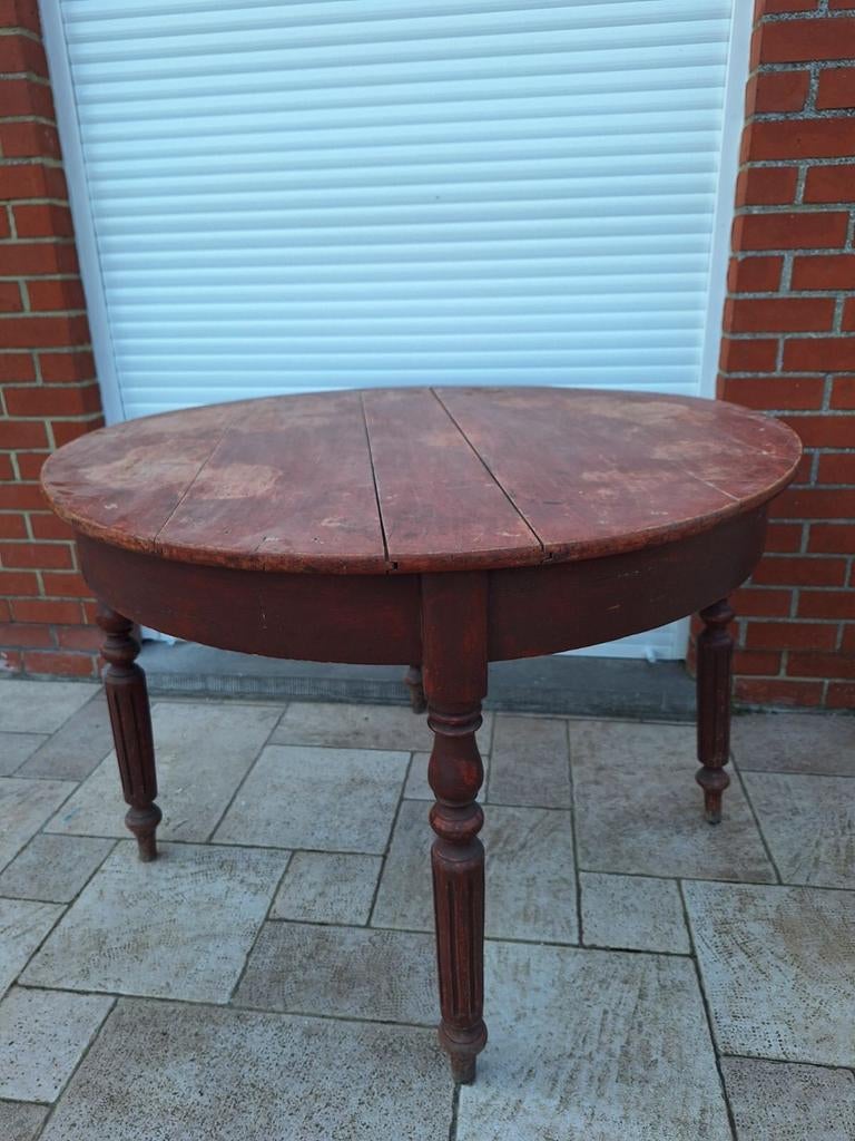 Ronde houten tafel, Huis en Inrichting, Tafels | Eettafels, Rond