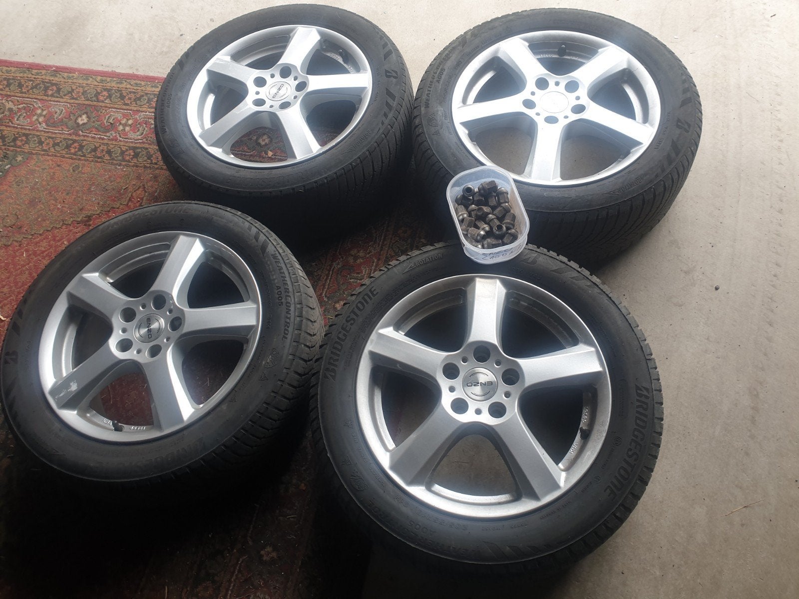 set enzo aluminum velgen 16 inch, Ophalen, 16 inch, Band(en)