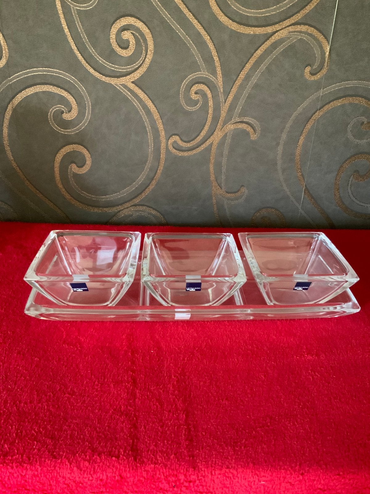Joli bol en verre, Neuf, Verre, Enlèvement, Rectangulaire