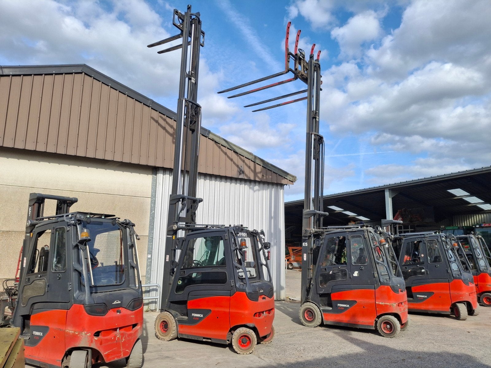 Linde E25HL-01/600 triplex 6,43m en 7m, Électrique, Enlèvement ou Envoi, Linde, Chariot élévateur