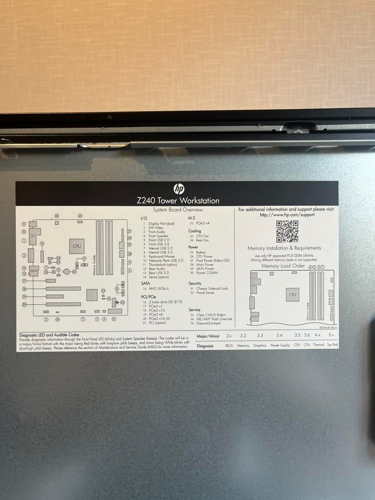 HP Z40, i7‑7700, 32 Go RAM, GTX 1070 Ti, SSD 128 Go,Win10pro, Informatique & Logiciels, Ordinateurs de bureau, Utilisé, 3 à 4 Ghz