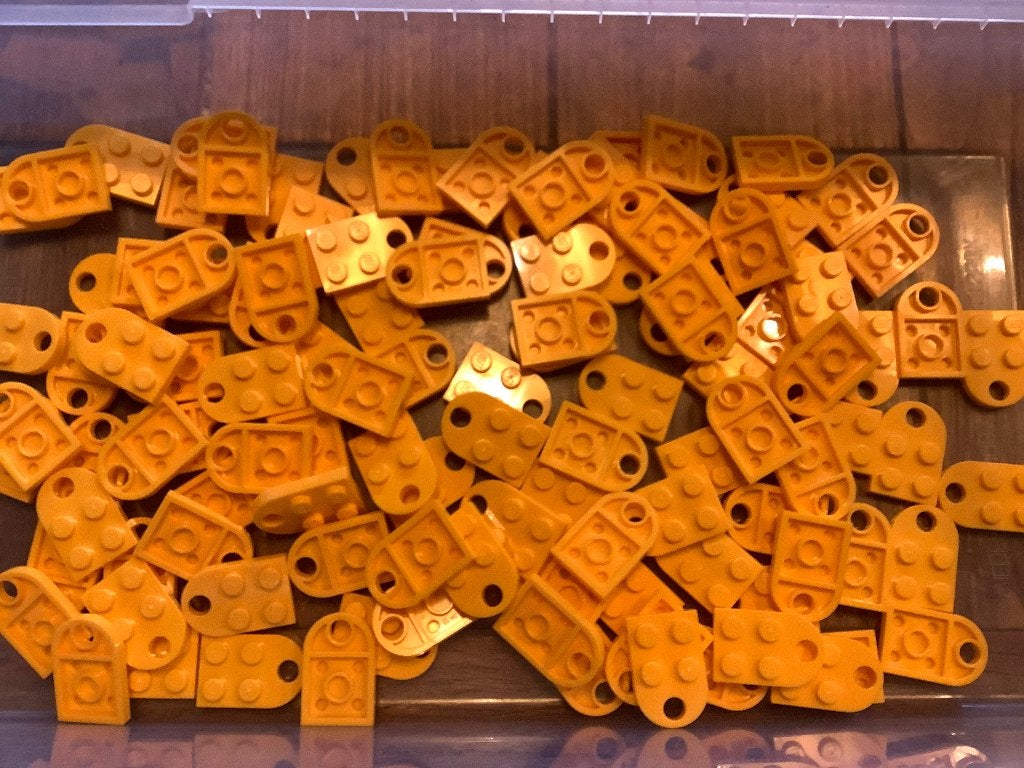 Lego Plate 2x3 Hole Bright light orange 115st / 333-10-2, Ophalen of Verzenden, Nieuw, Losse stenen, Lego