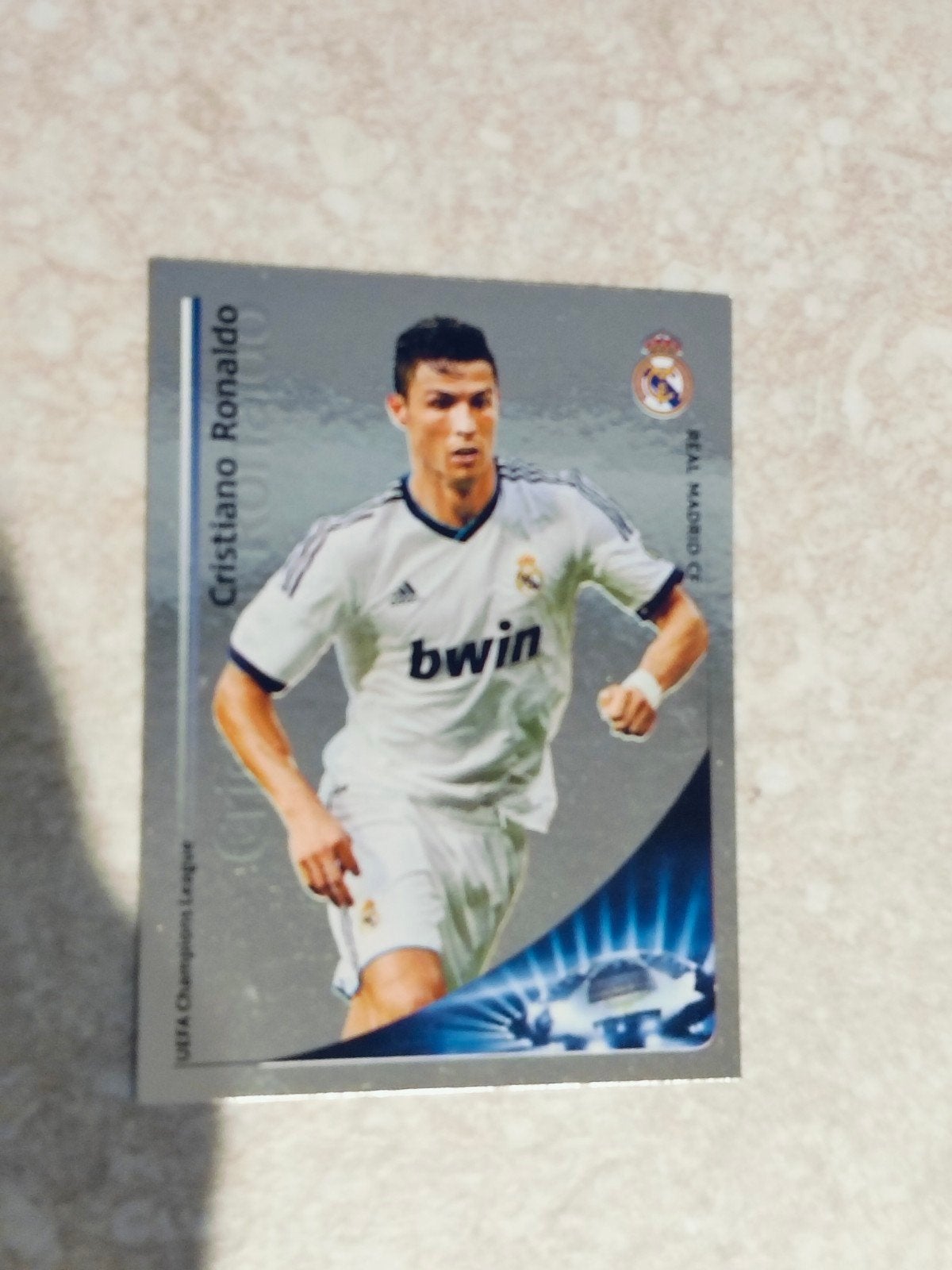 Panini sticker Christiano Ronaldo Real Madrid, Ophalen of Verzenden, Sticker