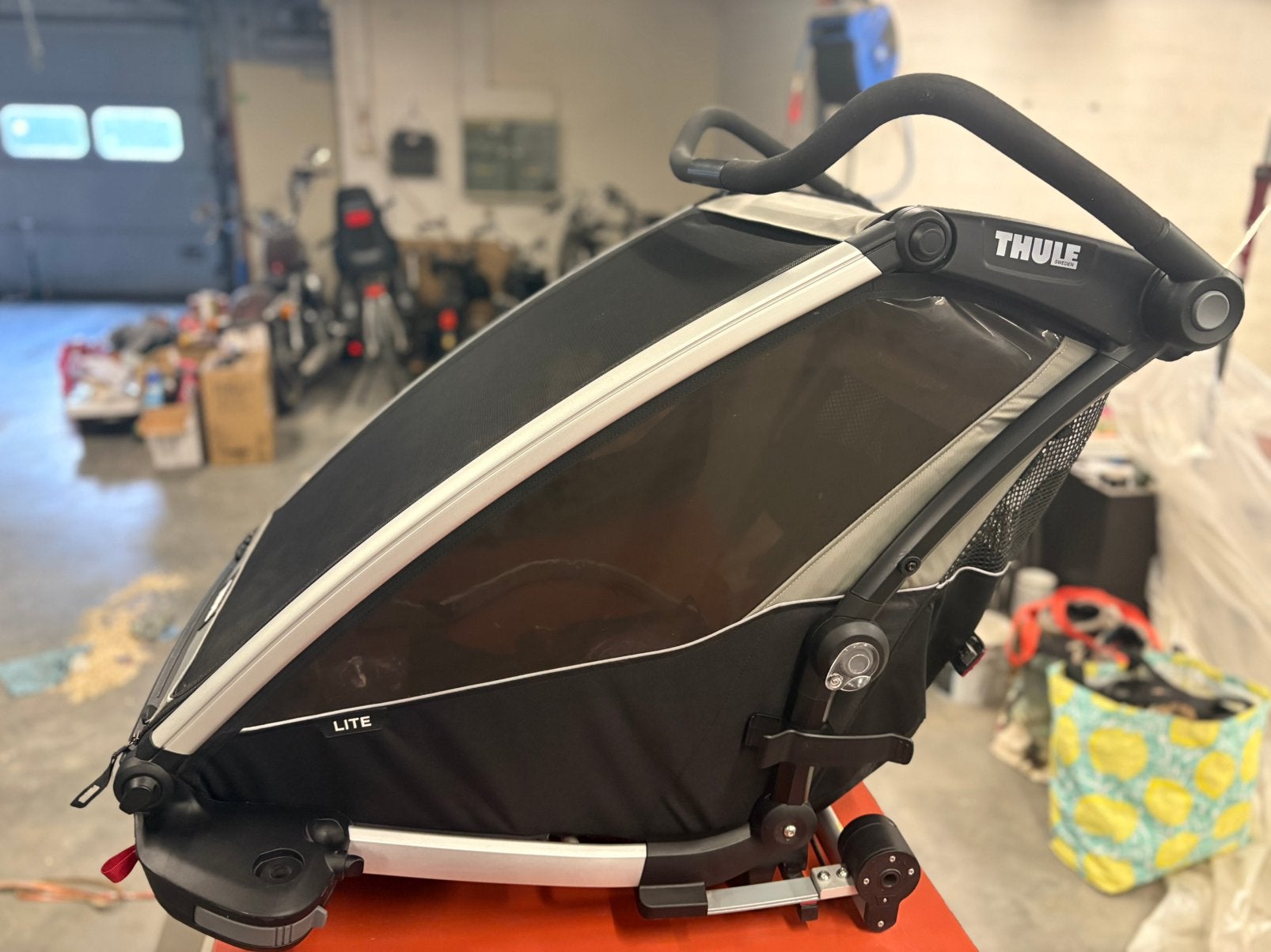 Thule Chariot Lite2 Agave (incl sling en adapter fiets), Vélos & Vélomoteurs, Accessoires vélo | Remorques, Comme neuf, Enlèvement