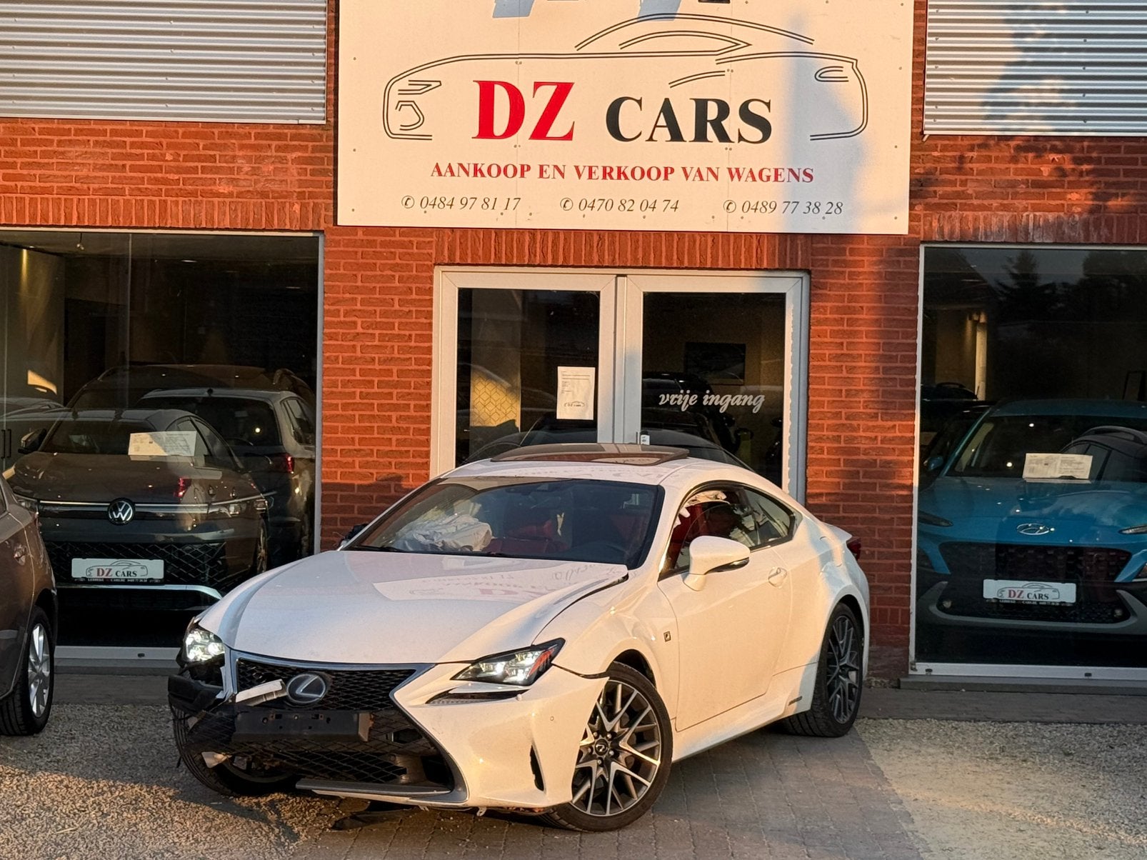 LEXUS RC300 H F-SPORT 2.5I 181PK |️SCHADEWAGEN️NAVI LEDER, 1800 kg, 4 cilinders, Leder, Bedrijf
