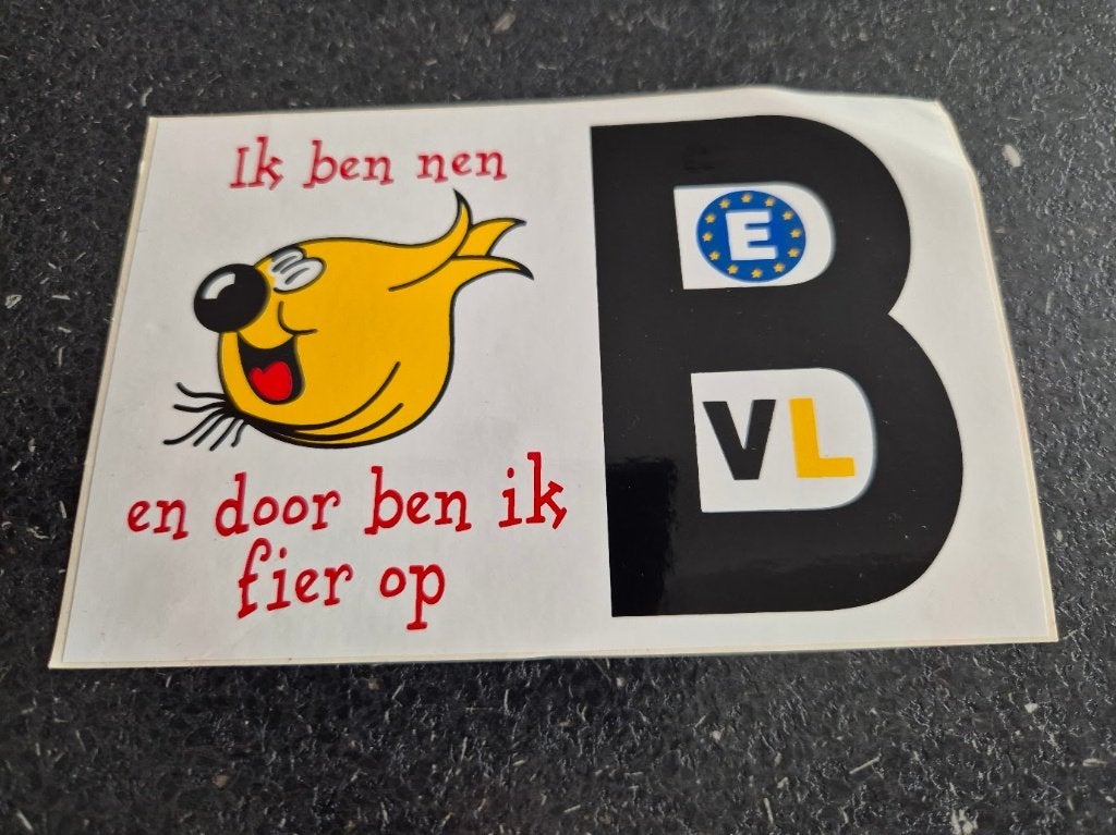 Carnaval Aalst sticker Ik ben nen...., Verzamelen, Ophalen of Verzenden