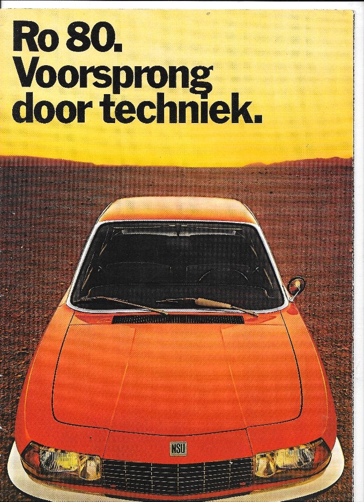 NSU RO 80,  1973, Boeken, Auto's | Folders en Tijdschriften, Ophalen of Verzenden, Zo goed als nieuw, Overige merken