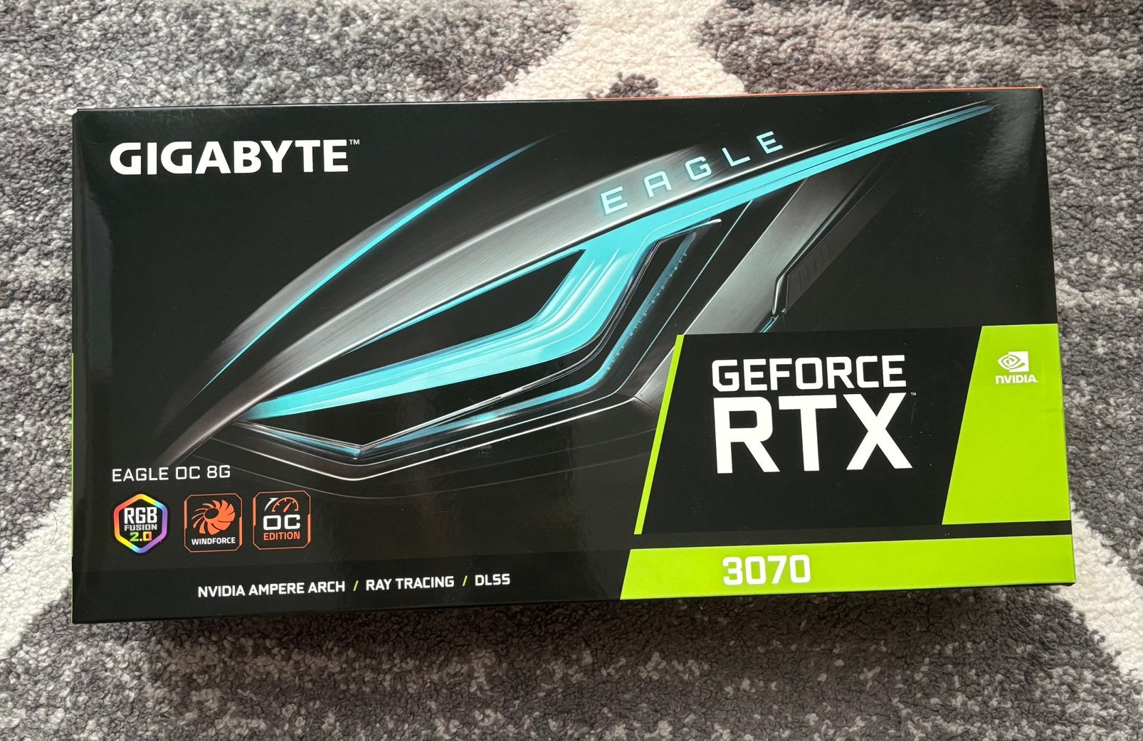 Nvidia Gigabyte Geforce RTX 3070 Eagle OC 8G 2.0, Computers en Software, Videokaarten, Zo goed als nieuw, Nvidia, PCI-Express 4.0