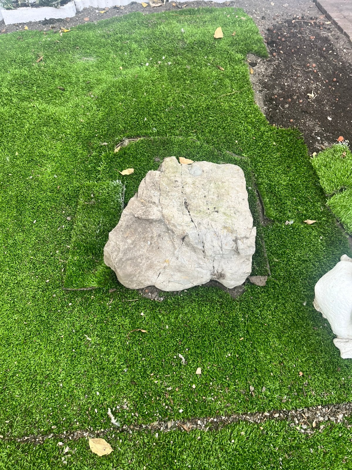 Lot de 3 grosses pierres naturelles pour jardin / rocaille /, Ophalen, Zo goed als nieuw