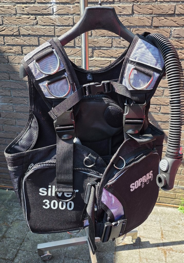 Gilet Stabilisateur (Stab) SOPRAS SUB Silver 3000 – XL, Sports nautiques & Bateaux, Plongée, Enlèvement, Utilisé, Gilet de stabilisation