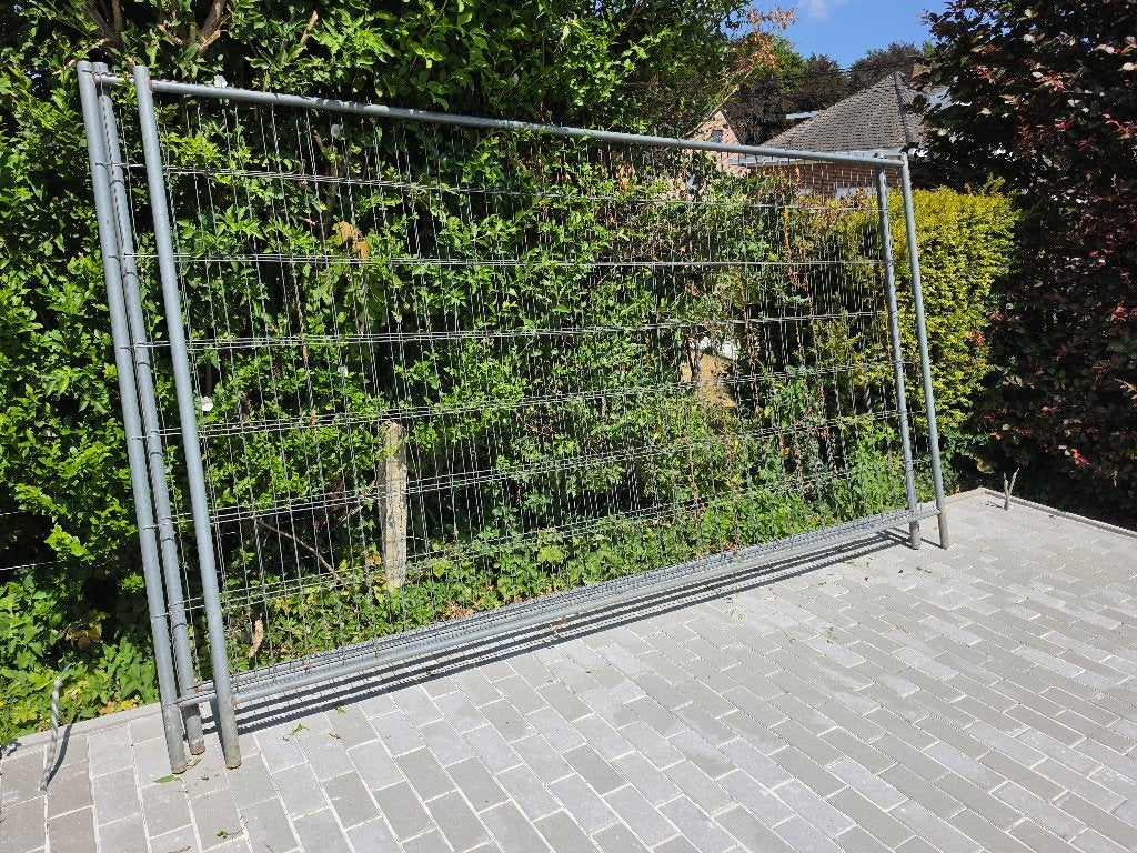 clôture de chantier-heras, Jardin & Terrasse, Enlèvement, Utilisé, Fer, Clôture en treillis métallique