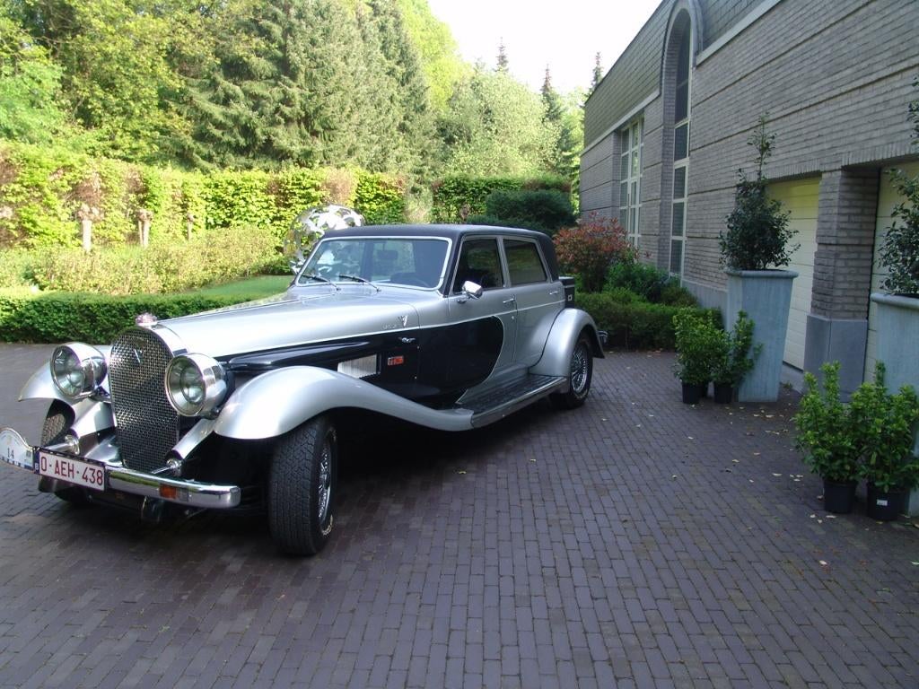 top exclusieve oldtimer Panther De Ville, Autos, Cuir, Achat, 4 portes, Noir