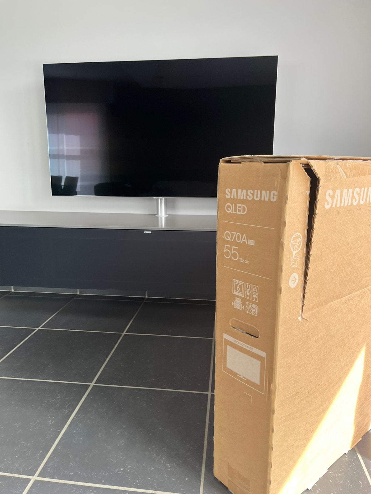 Téléviseur Samsung QLED 55inch, Enlèvement, Comme neuf, QLED, Samsung