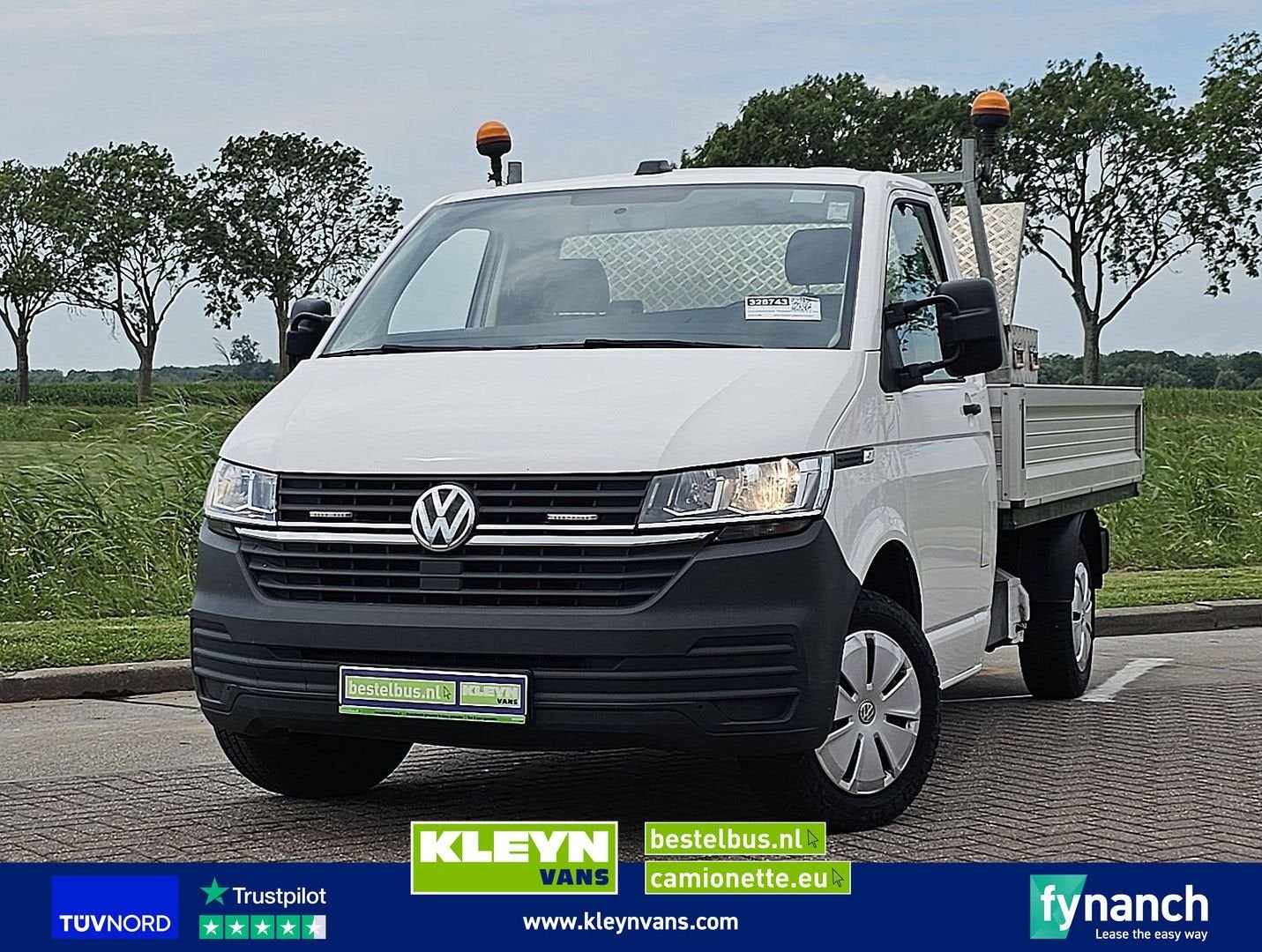 Volkswagen TRANSPORTER 2.0 TDI L2 Open-Laadbak T6.1, Wit, Bedrijf, Te koop, Cruise Control