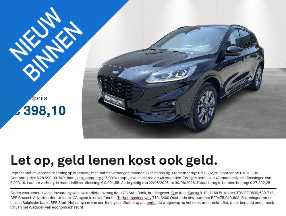Ford Kuga 2.5i PHEV Aut. 165kW ST-Line (automatique), Autos, Ford, Entreprise, Achat, Kuga, Airbags, Air conditionné, Climatisation automatique