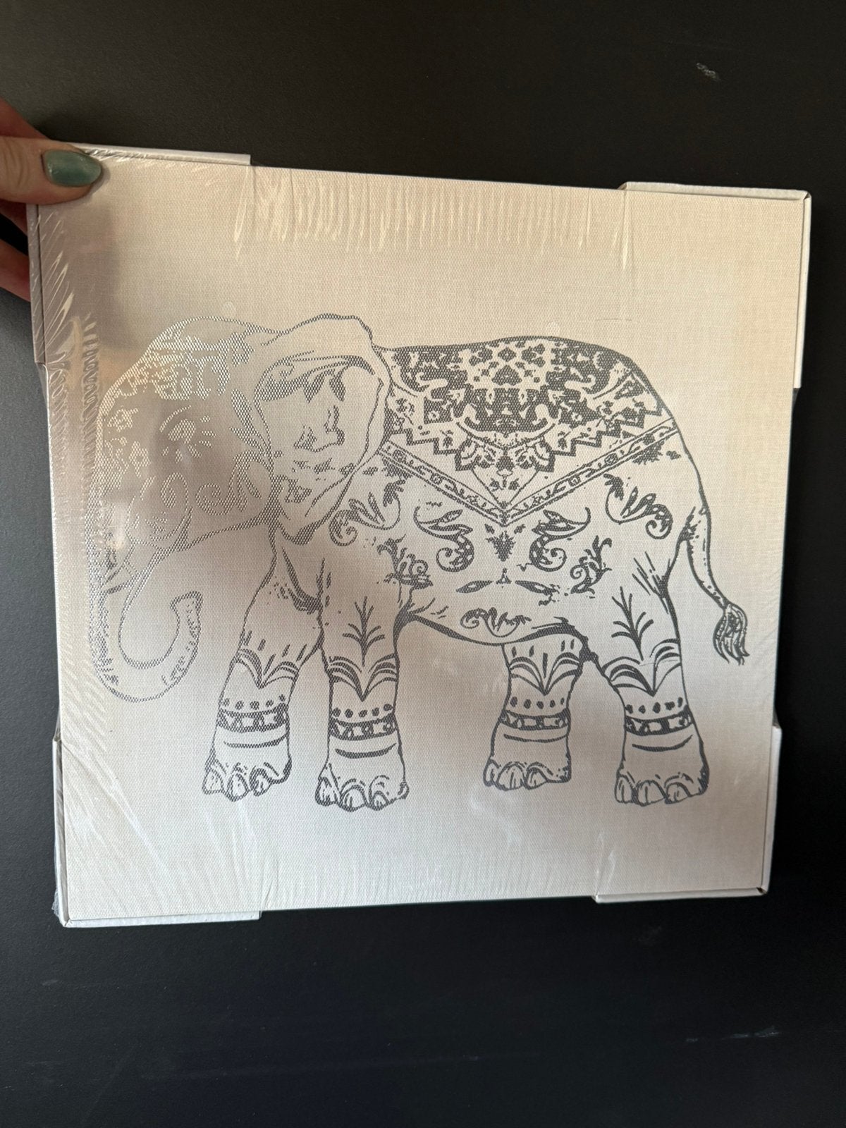 Canvas olifant, Ophalen, Zo goed als nieuw