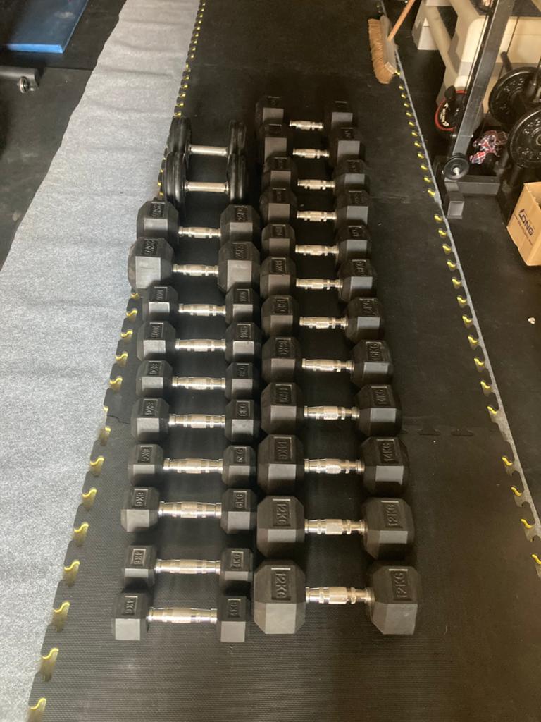 Hex dumbells set, Enlèvement, Comme neuf