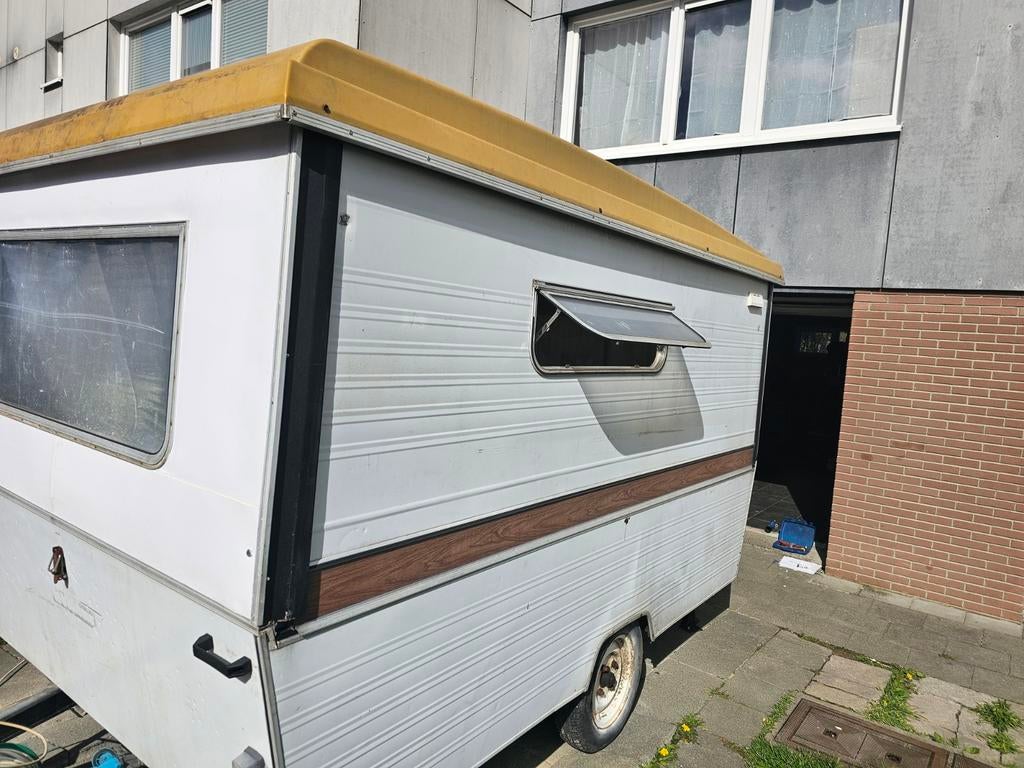 Caravane pliante la Bohême 3ou 4 personnes, Caravans en Kamperen, Caravans, Particulier, Luifel, Uitbouw voortent, Ophalen