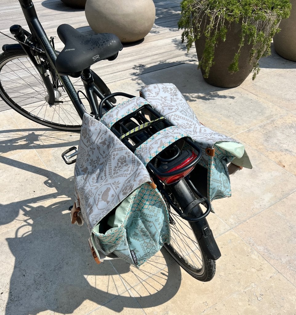 Dubbele fiets tas - Basil Boheme, Ophalen, Zo goed als nieuw, BASIL