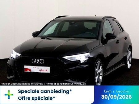 Audi A3 Sportback S line 35 TFSI  110(150) kW(ch) S tronic, Auto's, Automaat, Zwart, Berline, 134 g/km
