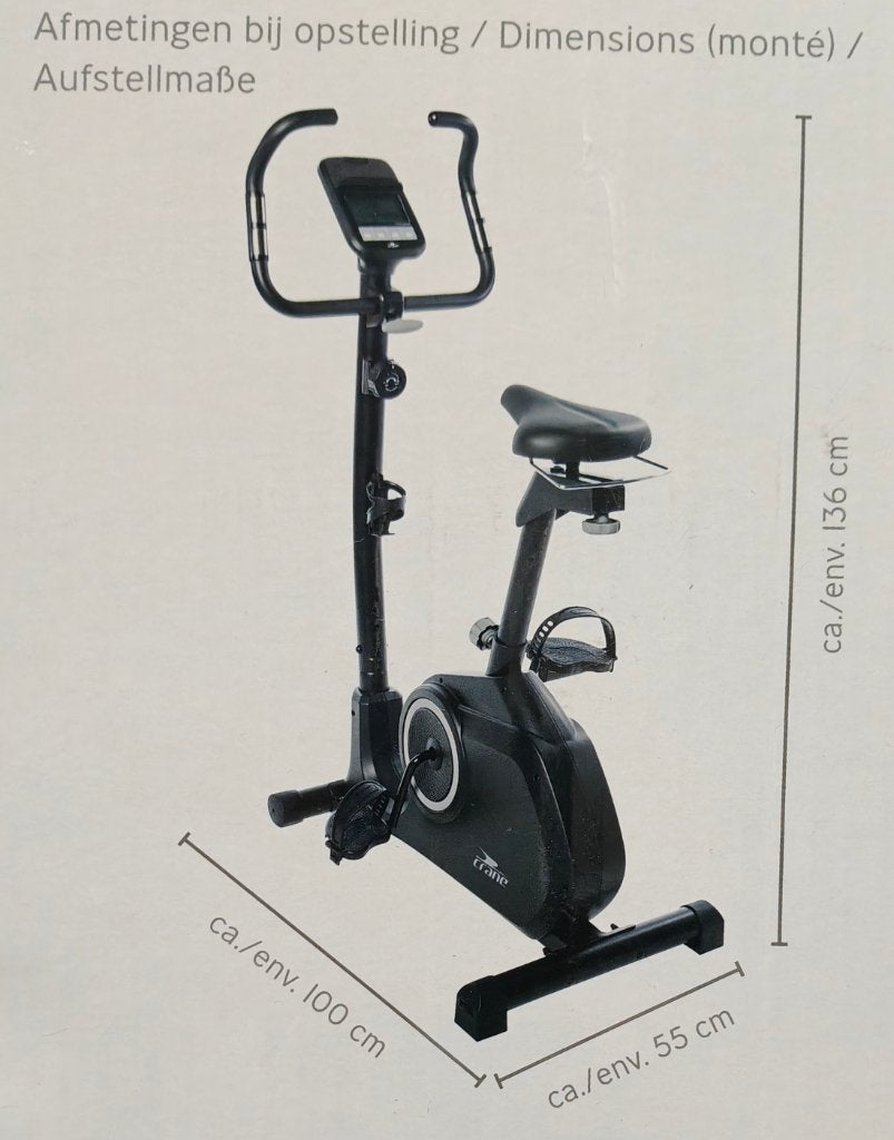 Hometrainer met extra lage instap en garantie tot 02/2027., Sport en Fitness, Ophalen, Benen, Zo goed als nieuw, Metaal