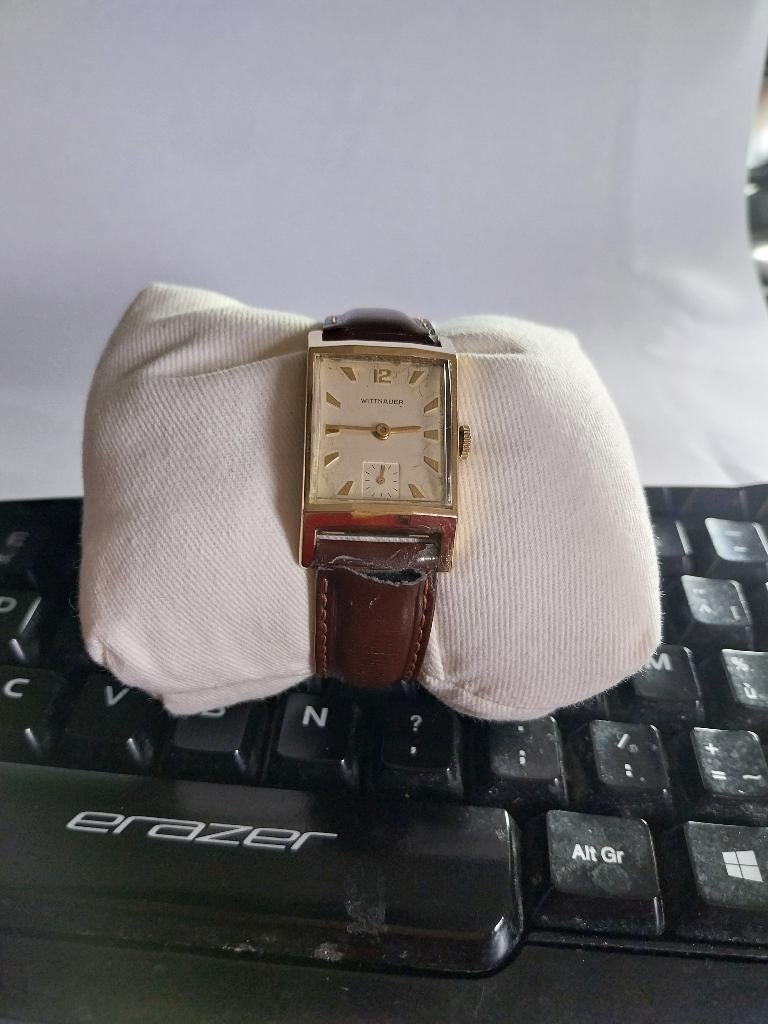 PRACHTIG VINTAGE LONGINES VERGULD HORLOGE UIT 1938, Staal, Polshorloge, 1930 tot 1960, Ophalen of Verzenden