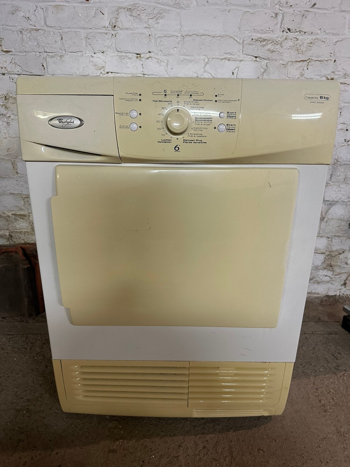 Sèche-linge Whirlpool 6th Sense 6 kg, 6 à 8 kg, Enlèvement, Reconditionné, À condensation