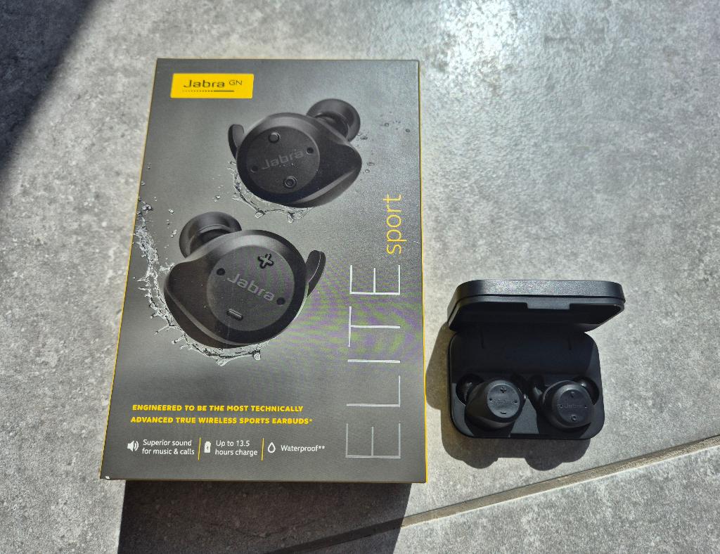 Jabra Elite Sport oordopjes, Telecommunicatie, Ophalen, Gebruikt, Zwart, In gehoorgang (in-ear)