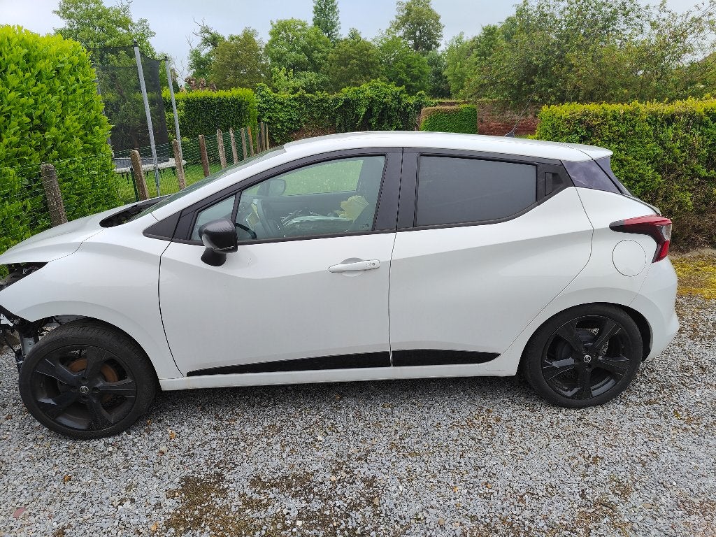 Nissan Micra S-line, Auto's, Voorwielaandrijving, Dealer onderhouden, Zwart, Adaptive Cruise Control