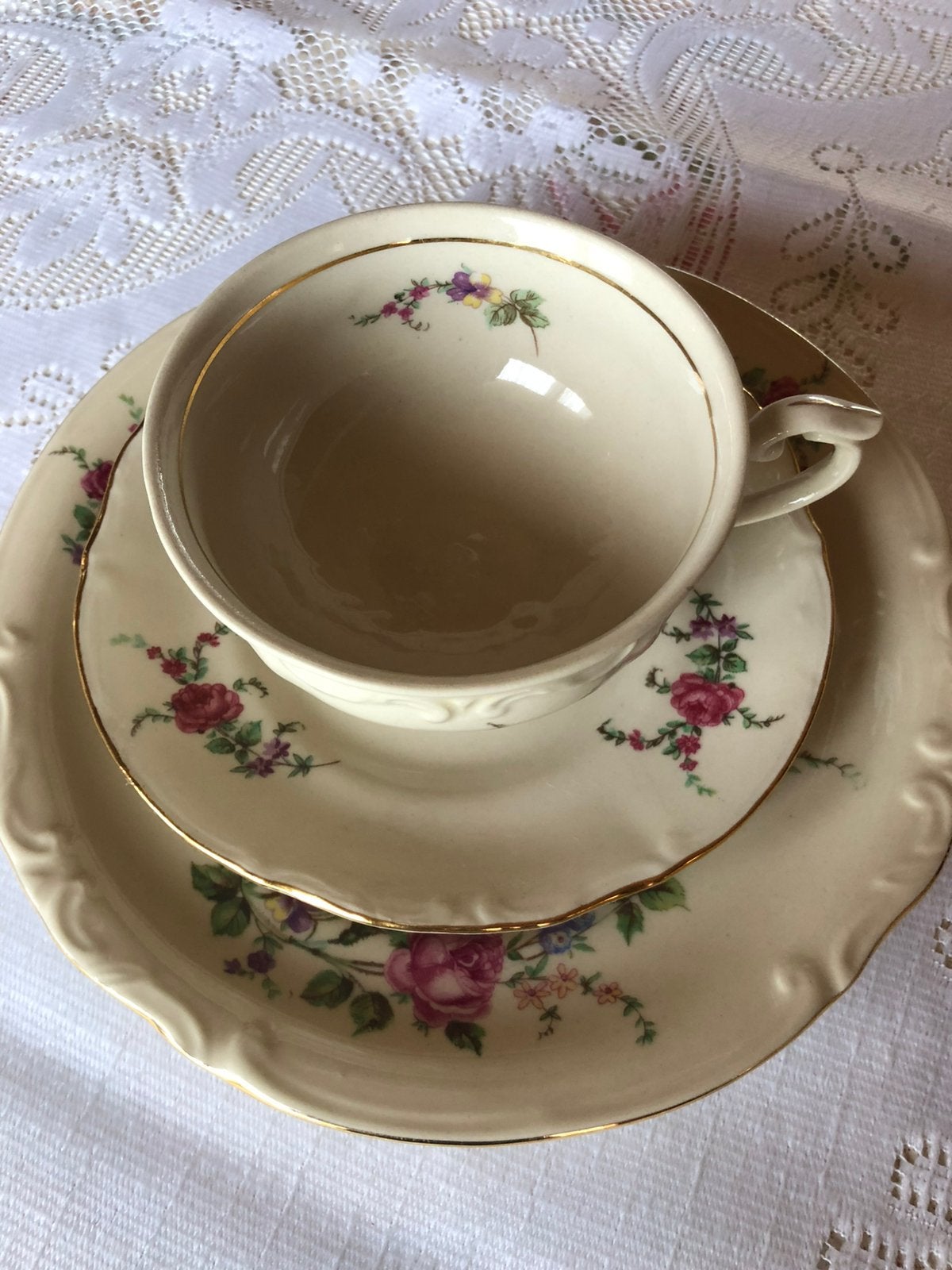 72 delig Retro eet en koffieservies in perfecte staat, Antiquités & Art, Antiquités | Services (vaisselle) complet, Enlèvement