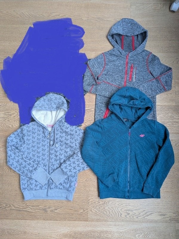 sweatshirts chauds à capuche fille - taille 152 (12 ans), Enlèvement, Utilisé, Fille