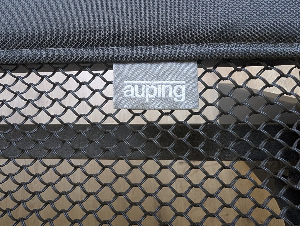 AUPING ORIGINAL DEEP BLACK 200x220  Bedframe + spiraalbodems, Ophalen, Gebruikt, Zwart, Tweepersoons