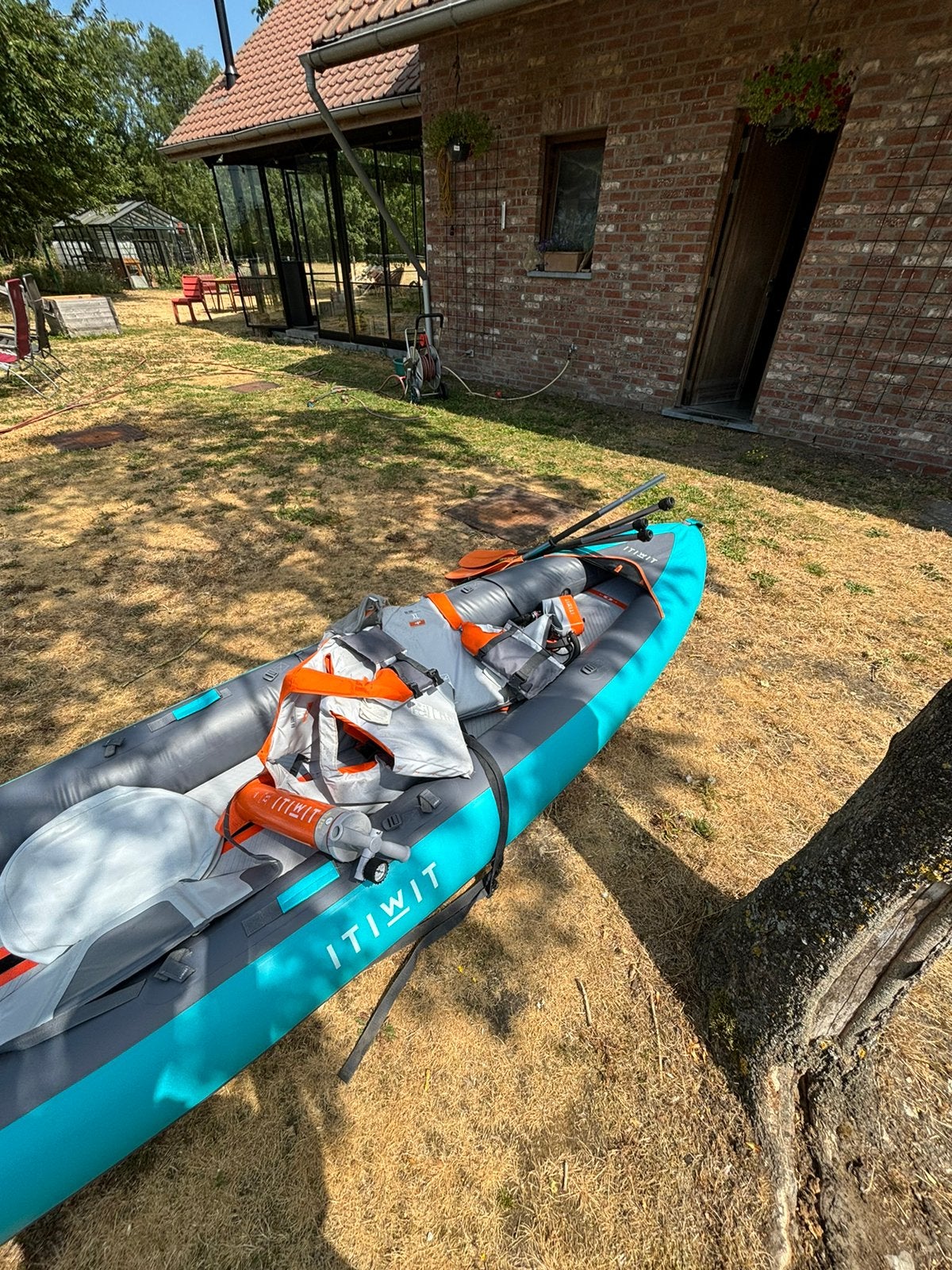 Opblaasbare kayak, Watersport en Boten, Ophalen, Gebruikt