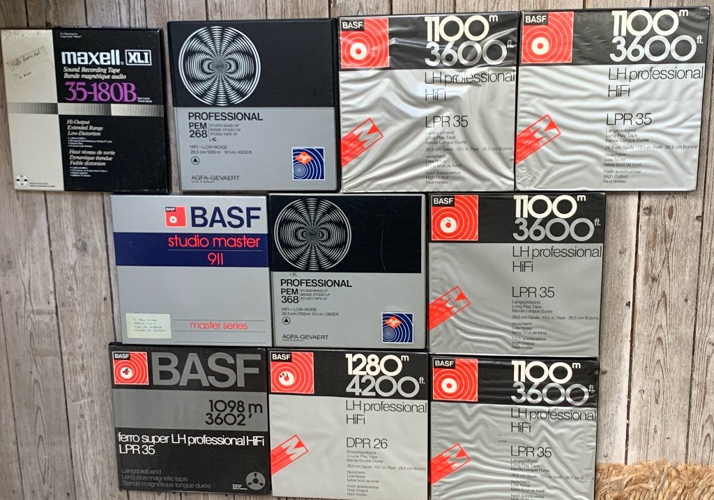 Batch van 10 professionele audio spoelen, Audio, Tv en Foto, Bandrecorder, Ophalen, Onderdeel