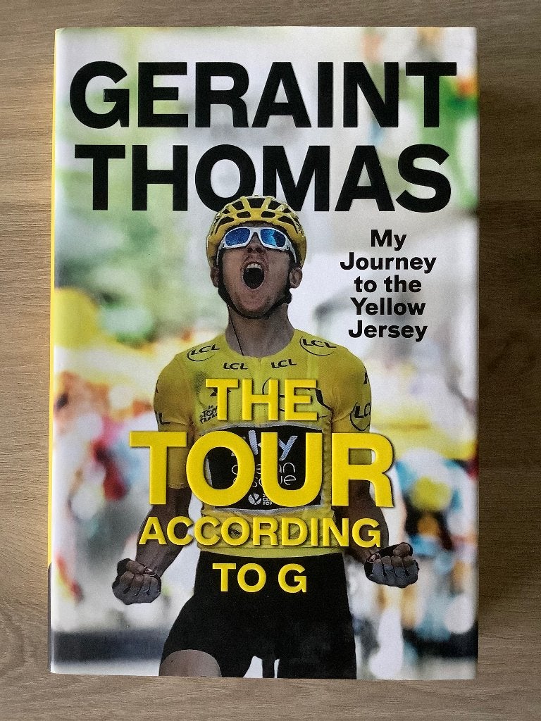 Geraint Thomas - The Tour According to G, Boeken, Sportboeken, Zo goed als nieuw, Lopen en Fietsen, Ophalen of Verzenden