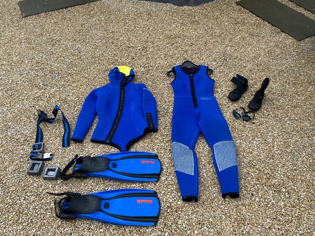 Duikpak + duikvin, Watersport en Boten, Ophalen, Gebruikt, Duikpak