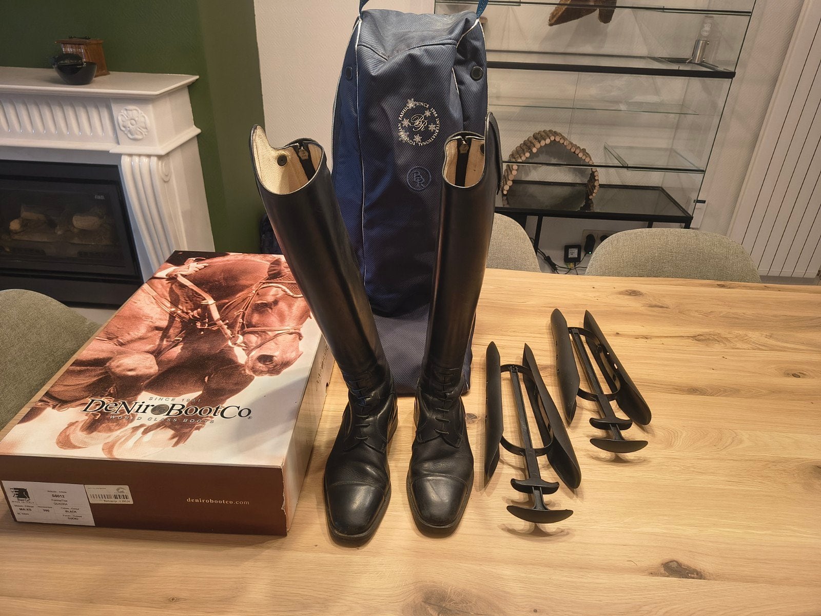 DeNiro Boot Co. leren rijlaarzen maat 39 MA-XS zwart, Ophalen