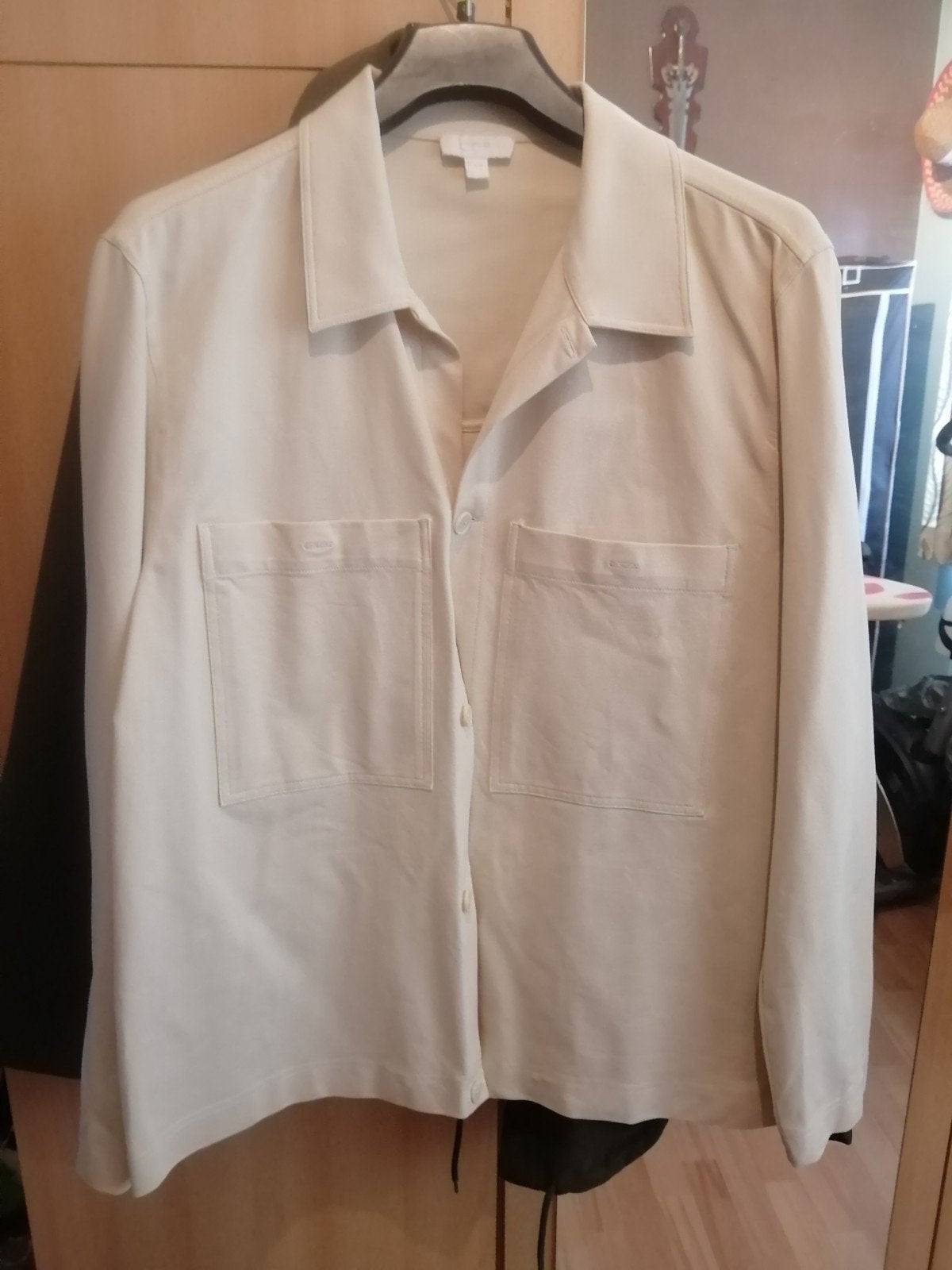 beige hemd van dik katoen, TL, Ophalen, Beige