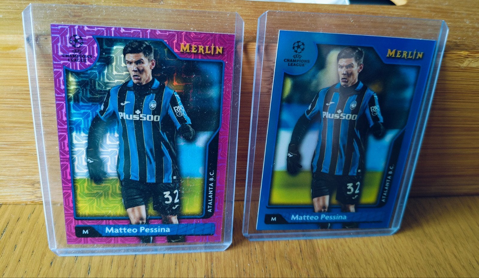 2 Topps kaarten Atalanta Matteo Pessina genummerde kaarten, Ophalen of Verzenden