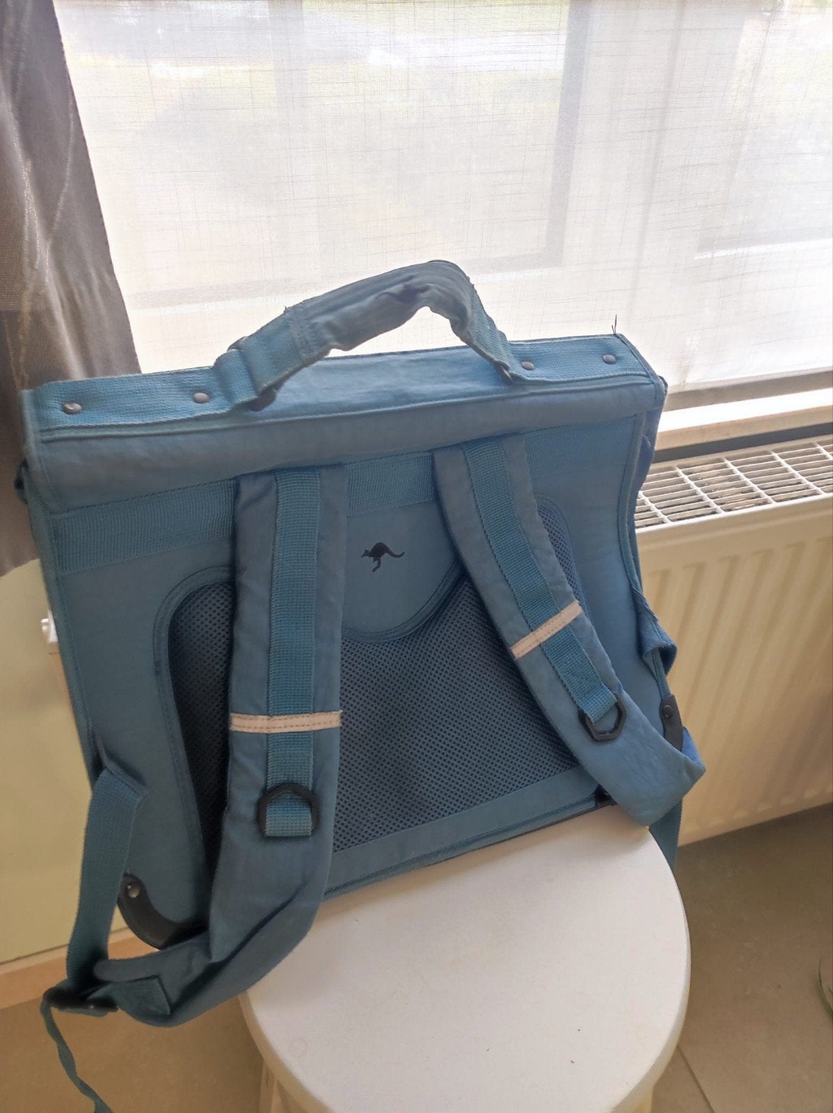 Kangourou boekentas, Ophalen, Gebruikt, Blauw, Aktetas of Boekentas