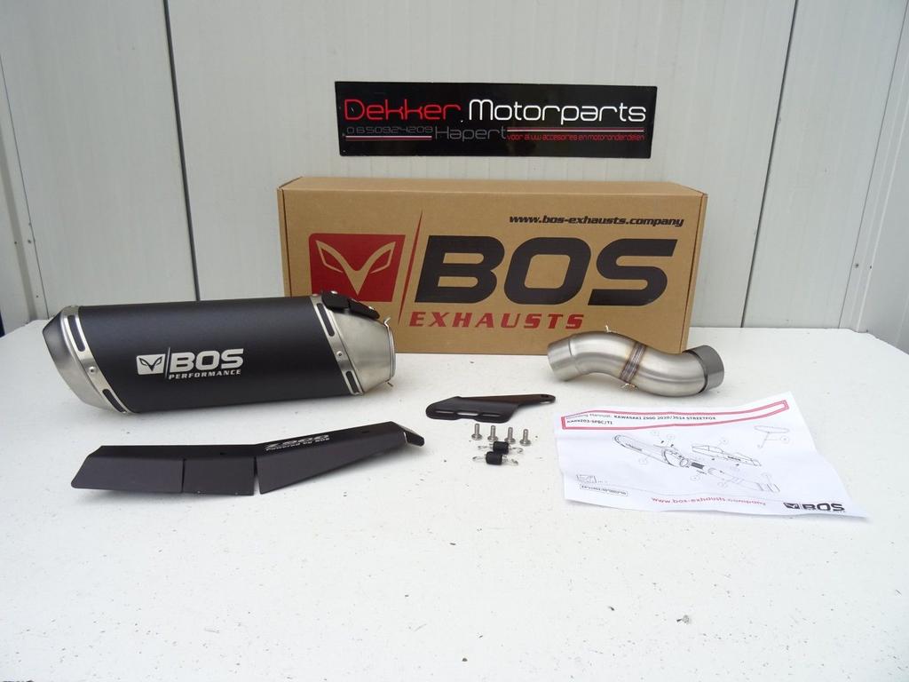 Bos Streetfox Black Coated Demper Kawasaki Z900 2020-2024, Neuf, -, -, -