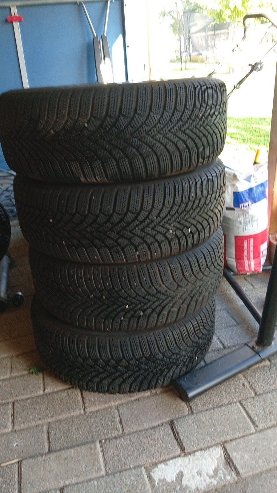 Set Winterbanden met Velgen voor Peugeot 508 – Bridgestone B, Ophalen, Banden en Velgen, 17 inch, Winterbanden