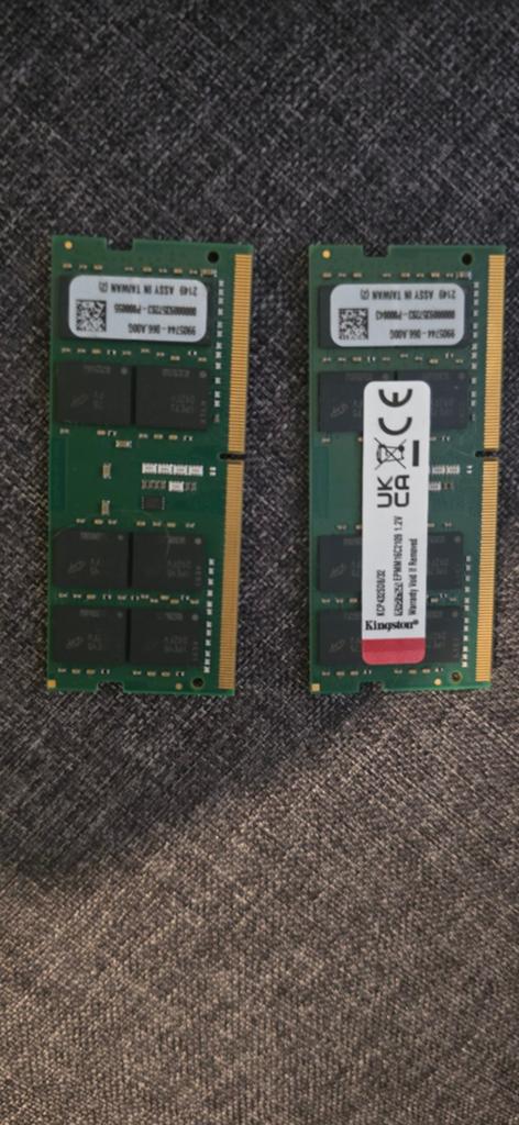 Kingston 64GB Kit (2x32GB) DDR4 3200MHz SO-DIMM Laptop RAM –, Computers en Software, RAM geheugen, Ophalen, DDR4, Laptop