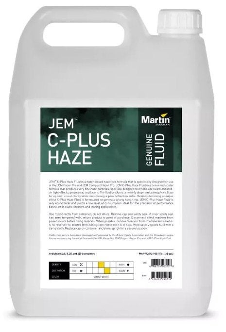 Nouveau liquide Martin Jem C-Plus Haze 5 L, Enlèvement ou Envoi, Neuf, Ensemble complet
