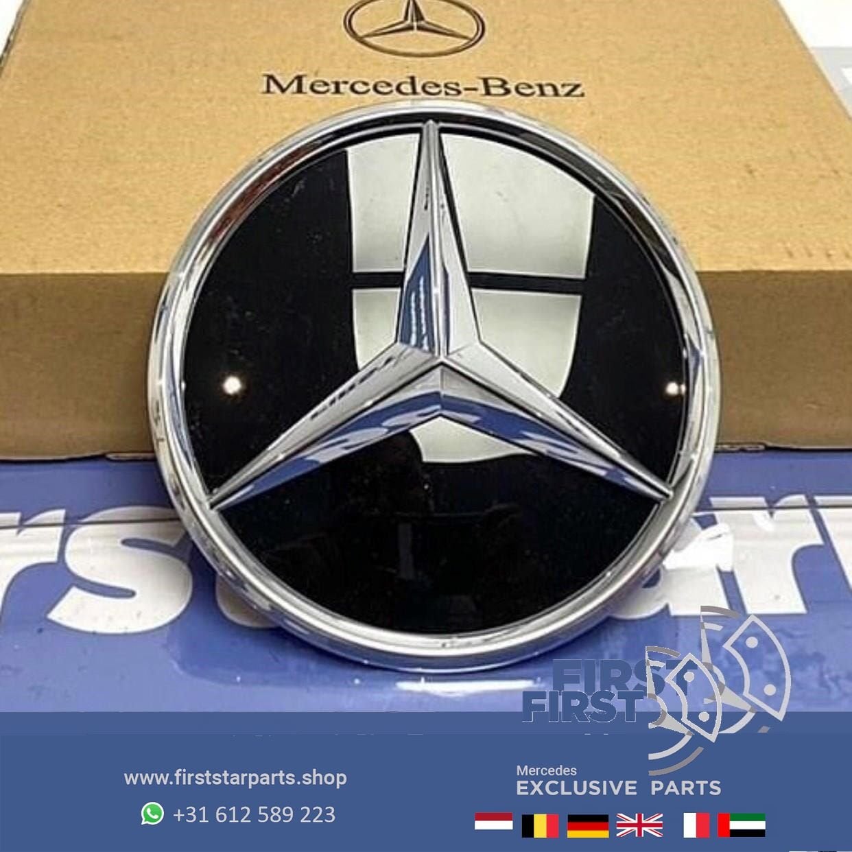 A1778880101 Mercedes AMG STER LOGO GLANS CHROOM W176 W177 W2, Auto-onderdelen, Gebruikt, -, Ophalen of Verzenden, -