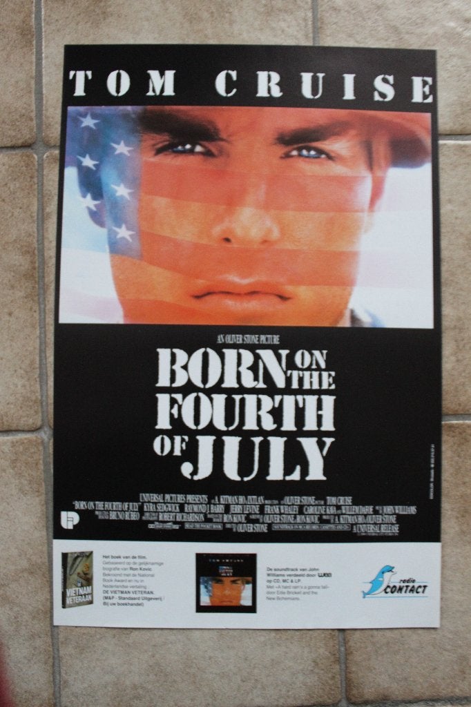 filmaffiche Tom Cruise Born On The 4th Of july filmposter, Enlèvement ou Envoi, Rectangulaire vertical, A1 jusqu'à A3, Comme neuf