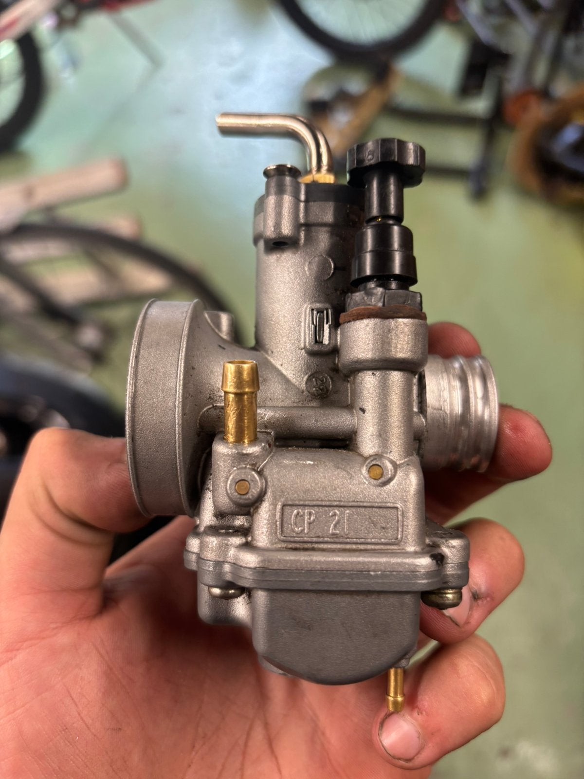 Polini cp21 handchoke carburateur, Ophalen, Zo goed als nieuw