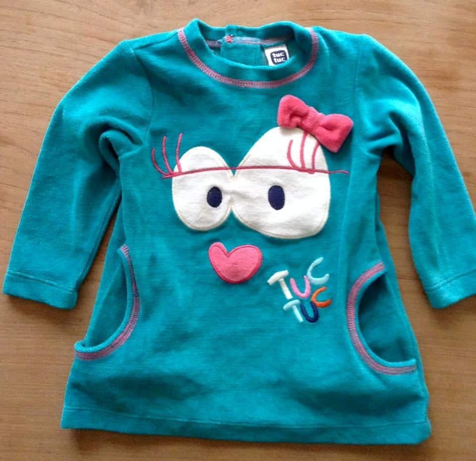 Nouvelle Robe en velours Tuc-Tuc fille bébé 9 mois/71 cm, Neuf, Robe ou Jupe, Enlèvement ou Envoi, Fille