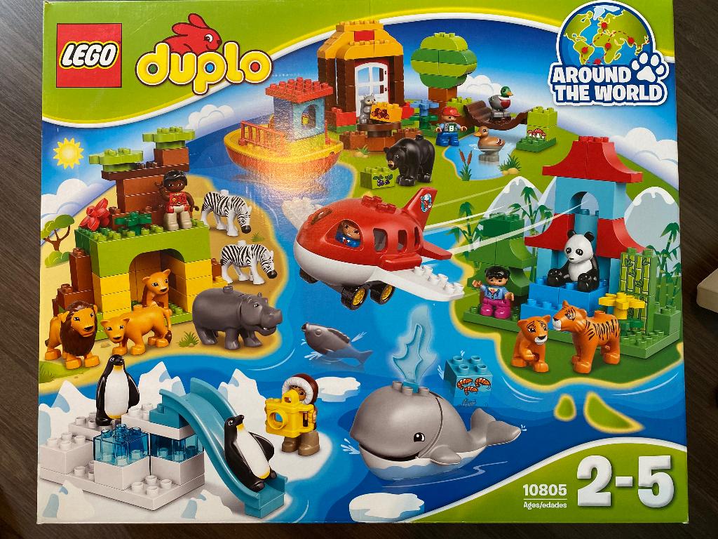 Lego Duplo Rond de wereld 10805, Ophalen, Overige thema's, Zo goed als nieuw, Complete set
