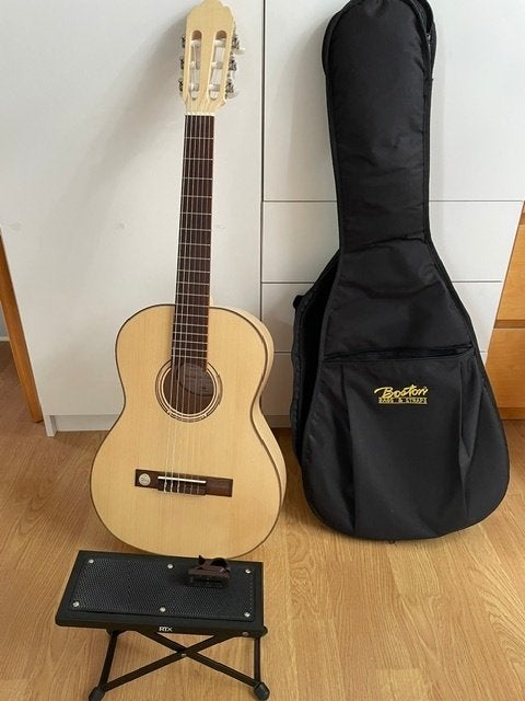 Guitare 3/4 GEWA Natura Silver maple, Musique & Instruments, Enlèvement, Comme neuf, Guitare classique ou espagnole, Avec valise